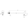 Villeroy & Boch Universal Showers Regenbrausearm rund - Detailansicht