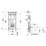 Duravit DuraSystem WC-Element, Standard, pulverbeschichtet - Detailansicht