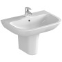 VitrA S20 Waschtisch 65 cm, 1 Hahnloch mittig und Überlauf - Detailansicht