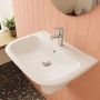 VitrA S20 Waschtisch 65 cm, 1 Hahnloch mittig und Überlauf - technische Ansicht