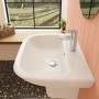 VitrA S20 Waschtisch 65 cm, 1 Hahnloch mittig und Überlauf - Produktansicht