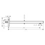 hansgrohe Brausearm Square 38,9 cm - Detailansicht