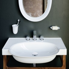 LAUFEN The New Classic Meuble-lavabo 60 x 48 cm, avec 3 trous de robinet, sans trop-plein