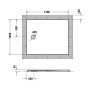 Receveur de douche Duravit Tempano 120 x 100 cm
