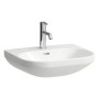 Vasque LAUFEN LUA 55 x 46 cm avec trou pour robinet, avec trop-plein, non encastrable