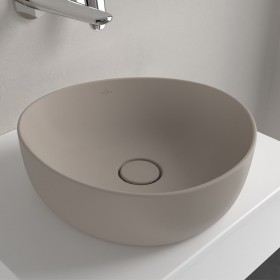 Lavabo d'appoggio Villeroy & Boch Antao 40 x 39,5 cm, senza troppo pieno, non levigato