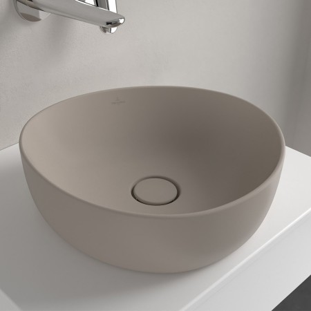 Lavabo d'appoggio Villeroy & Boch Antao 40 x 39,5 cm, senza troppo pieno, non levigato