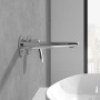 Robinet de lavabo mural à levier unique Villeroy & Boch Antao à deux trous - photo produit