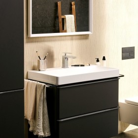 hansgrohe Tecturis E Mitigeur de lavabo monocommande 80 CoolStart économiseur d'eau+ avec vidage à tirette