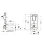 Élément de WC Duravit DuraSystem, Basic, revêtement thermolaqué - vue détaillée