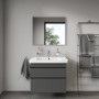 Lavabo meuble Duravit DuraStyle 80 cm, avec 1 trou de robinet - vue technique