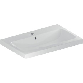Vasque à poser Geberit iCon 75 cm avec trou de robinet central et trop-plein