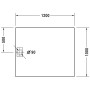 Receveur de douche Duravit Stonetto rectangle 120 x 100 cm