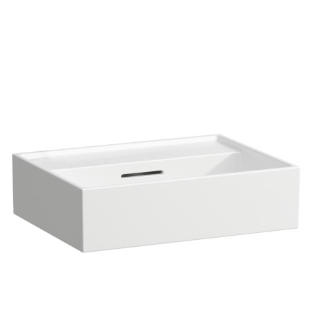 Vasque à main LAUFEN Kartell 45 x 34 cm, sans trou de robinet, avec trop-plein