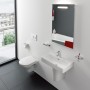WC sospeso LAUFEN PRO con scarico a pavimento - vista dettagliata