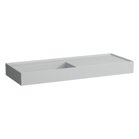 Vasque LAUFEN Kartell 120 x 46 cm, avec étagère à droite, sans trou de robinet