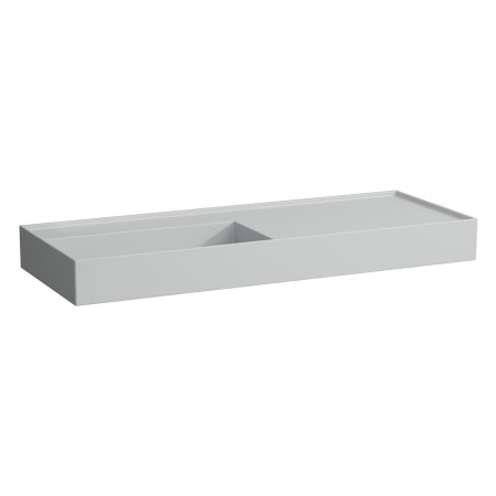 Vasque LAUFEN Kartell 120 x 46 cm, avec étagère à droite, sans trou de robinet
