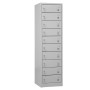 Wolfstahl Schliessfachschrank Laptopschrank Stahl 10 Schliessfächer Zylinderschloss 50 x 50 x 180 cm - Detailansicht