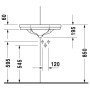Lavabo d'angle Duravit 1930 59,5 cm - photo produit
