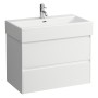 Vasque LAUFEN Living City 80 cm avec trop-plein et 1 trou de robinet - vue technique