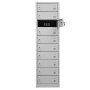 Wolfstahl Schliessfachschrank Laptopschrank Stahl 10 Schliessfächer Zylinderschloss 50 x 50 x 180 cm - technische Ansicht