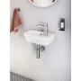 VitrA Integra Waschtisch Compact 37 cm, mit Überlaufloch, mit 1 Hahnloch rechts - technische Ansicht