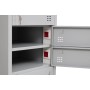 Wolfstahl Schliessfachschrank Laptopschrank Stahl 10 Schliessfächer Zylinderschloss 50 x 50 x 180 cm - Produktansicht