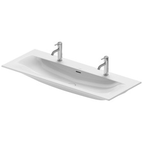Meuble-lavabo Duravit Viu 123 cm avec 2x 1 trou de robinet, avec trop-plein