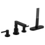 hansgrohe Finoris 4-Loch Wannenrandarmatur mit Schlauchbox