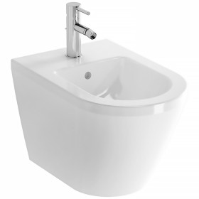 Bidet mural VitrA Integra avec trop-plein, 1 trou de robinet au milieu, sans trous latéraux