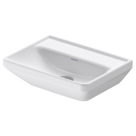 Lavabo a muro Duravit D-Neo 45 cm, senza foro per troppo pieno, senza foro per rubinetto