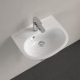 Lavabo Villeroy & Boch O.novo 45 x 36 cm, con troppopieno - vista tecnica