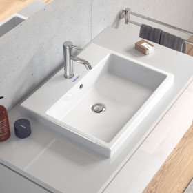Lavabo encastrable Duravit Vero Air avec 1 trou de robinet 55 x 45,5 cm