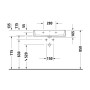 Lavabo meuble Duravit Vero Air, avec 1 trou de robinet 70 x 47 cm, avec trop-plein