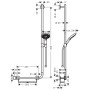 Ensemble de douche hansgrohe Raindance Select S 120 Unica Comfort 110 cm R - photo produit