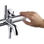 hansgrohe Vernis Shape Duschsystem 230 1 jet mit Wannenthermostat - technische Ansicht
