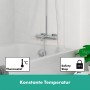 hansgrohe Vernis Shape Duschsystem 230 1 jet mit Wannenthermostat - technische Ansicht