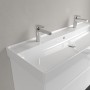 Villeroy & Boch Collaro Schrankwaschtisch 120 cm mit Überlauf, 2 Hahnlöcher - Detailansicht