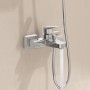 VitrA Root Square Einhebel-Wannenfüll- und Brausearmatur für Aufputz - Detailansicht