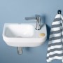 Robinet sur pied Duravit No. 1, sans garniture de vidage à tige de traction - vue technique
