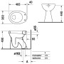 Duravit Duraplus Sudan WC a terra (+ 10 cm) - immagine prodotto