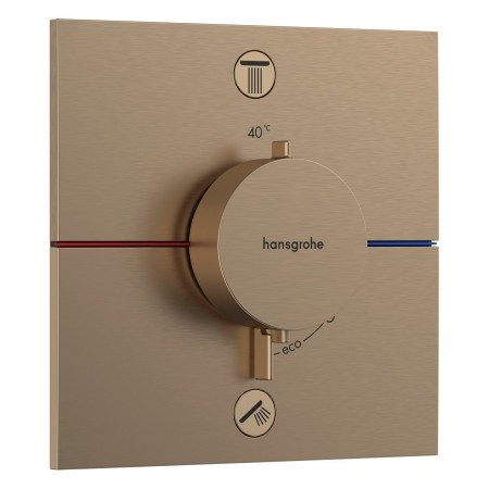 hansgrohe ShowerSelect Comfort E Thermostat UP für 2 Verbraucher mit integrierter Sicherungskombination