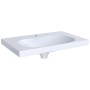Lavabo Geberit Acanto avec plan de pose et trop-plein caché 75 x 48,2 cm