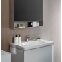 Lavabo Geberit Acanto avec plan de pose et trop-plein caché 75 x 48,2 cm - vue technique