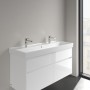 Villeroy & Boch Collaro Schrankwaschtisch 120 cm mit Überlauf, 2 Hahnlöcher - technische Ansicht