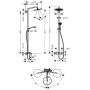 hansgrohe Croma Select 280 Air 1jet Showerpipe Wanne - Produktansicht