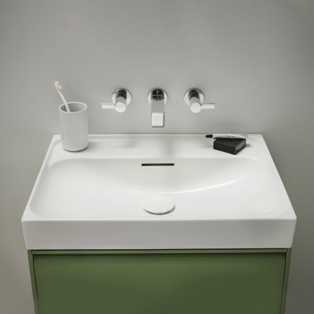 Lavabo LAUFEN MEDA 60 x 46 cm, sans trou de robinet avec trop-plein