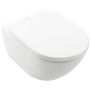 Set WC Villeroy & Boch Subway 3.0 con elemento a parete e pulsante di scarico - vista dettagliata