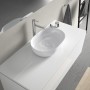 Vasque à poser Duravit Luv sans plage de robinetterie 50 x 35 cm - vue détaillée