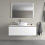 Vasque à poser Duravit Luv sans plage de robinetterie 50 x 35 cm - vue technique